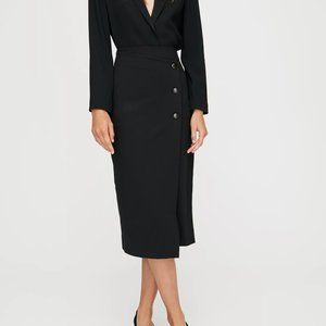 Babaton Buttoned-Up Skirt